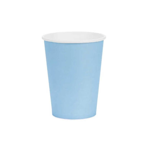 Picture of PAPER CUPS BABY BLUE 250ML - 6 PACK
